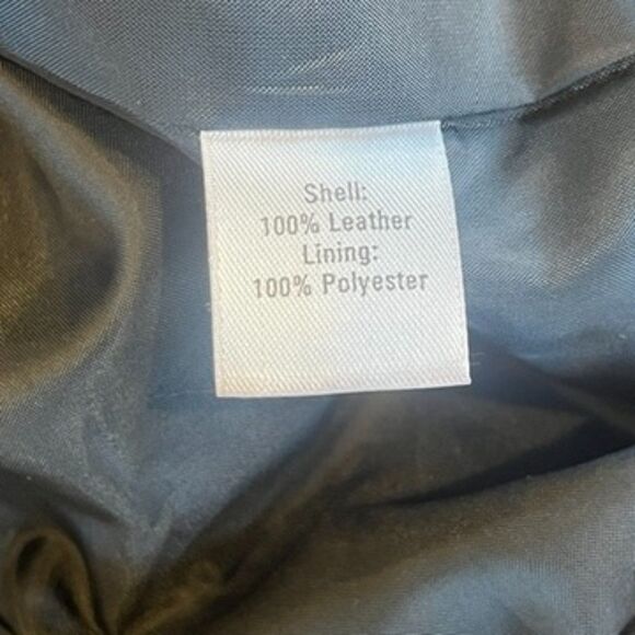 Semantiks Black Leather Jacket Button Front Plus Size 1X Pockets - Picture 8 of 11